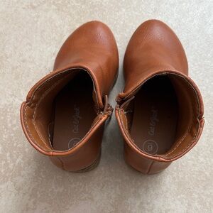 Cat & Jack Tan Leather Boots - Toddler
